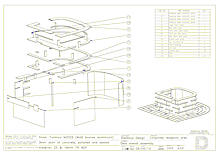 Assembly drawing for desk the Daedalus desk